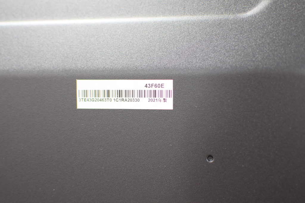アウトレット品 43型液晶テレビ ハイセンス　43F60E
